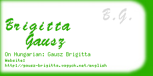 brigitta gausz business card